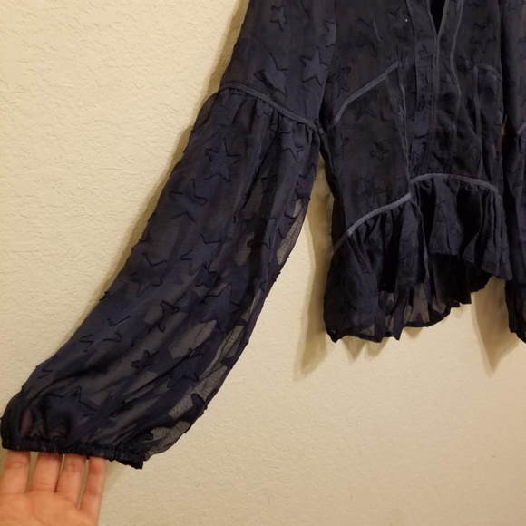 Romeo & Juliet Couture Sheer Star Top - Picture 6 of 8